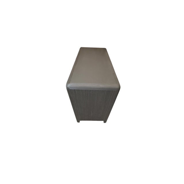 Vintage Art Deco Waterfall Writing Desk in Bronze Satin Finish For Sale In Miami - Image 6 of 11