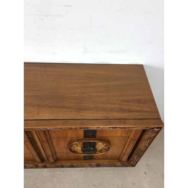 Mid Century Modern Lowboy Dresser With Mirror For Sale In Philadelphia - Image 6 of 18