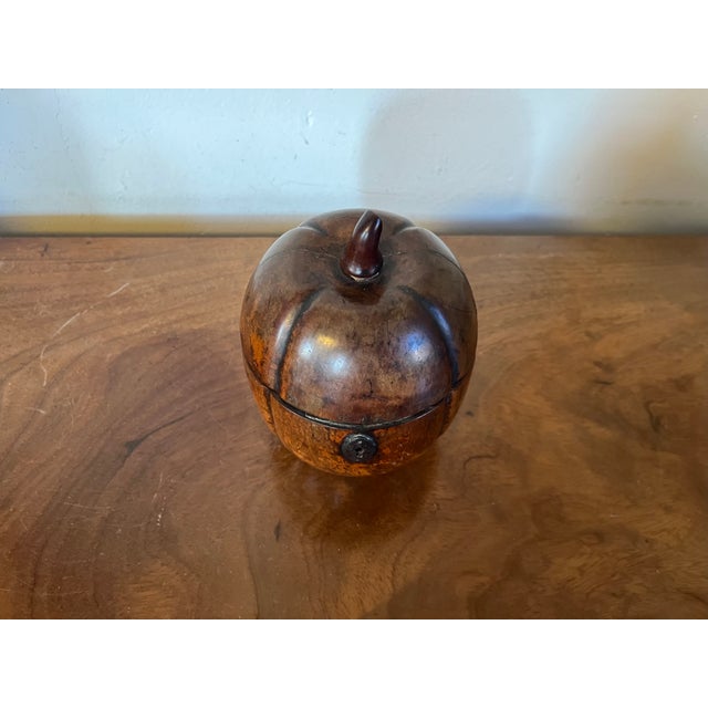 Antique 18th Century George III Stained Fruitwood Melon Form Tea Caddy Circa 1790 For Sale - Image 10 of 12