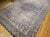 Textile 19th Century Oversized Persian Kerman Lavar Rug, Hand-Knotted Wool, Floral Pattern, Ivory & Blue, 11’ X 17’ For Sale - Image 7 of 18