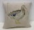Textile 16" Square Pillow Adorned With a Stately Blue Swedish Mallard Duck - Made in Uk. For Sale - Image 7 of 7