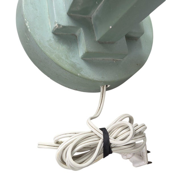 Sculpture Materials 1950s Art Deco Style Lamp For Sale - Image 7 of 9