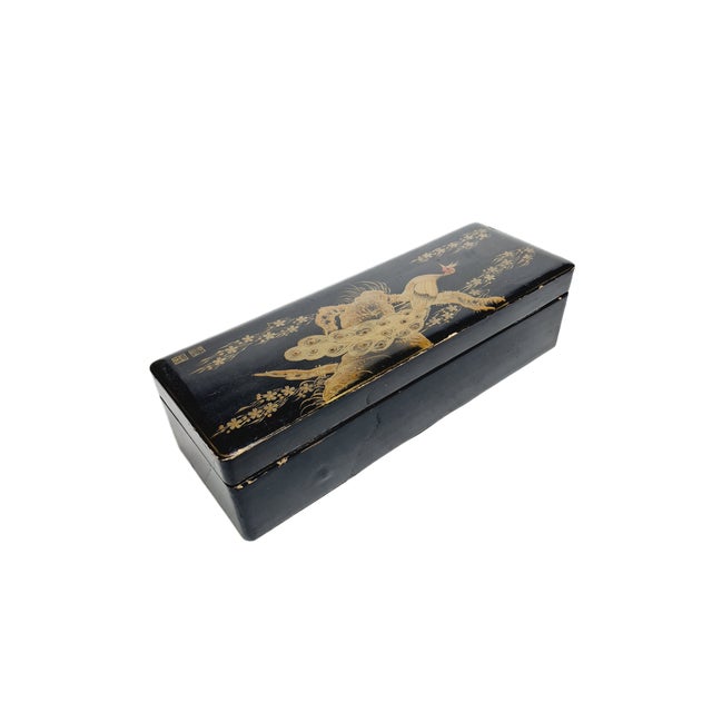 Wood Japanese Lacquerware Box, 1950s For Sale - Image 7 of 7