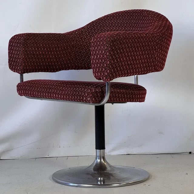 1960s Space Age Steel Swivel Chair, 1960s For Sale - Image 5 of 8