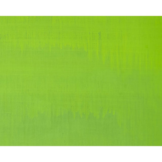 Yellow "Almost Yellow" Large Abstract Acrylic Painting by Simon Findlay For Sale - Image 8 of 10