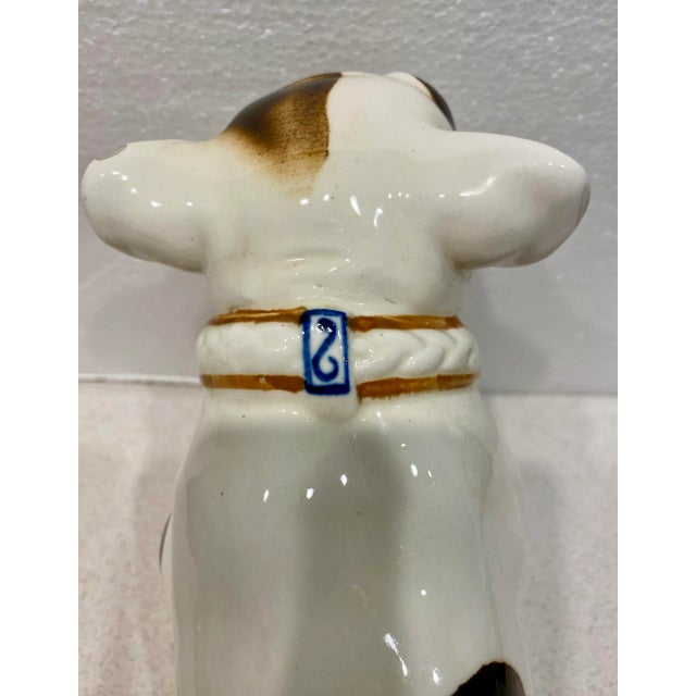 Vintage Ceramic White and Brown English Bulldog For Sale In Boston - Image 6 of 8
