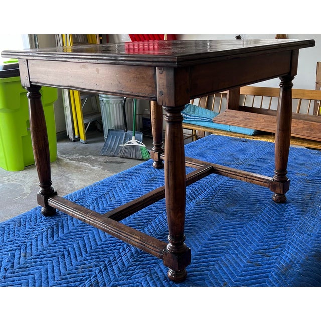 1980.s Guy Chaddock English Geometric Parquet End Table With Drawer For Sale - Image 4 of 9