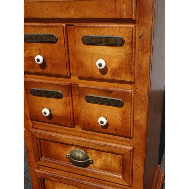 Wood Vintage French Country Storage Cabinet ~ 4 Drawers & Cabinet W Shelves Dresser For Sale - Image 7 of 11