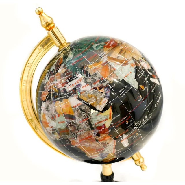 20th Century Terrestrial Globe in Plastic and Metal, Italy For Sale - Image 3 of 5