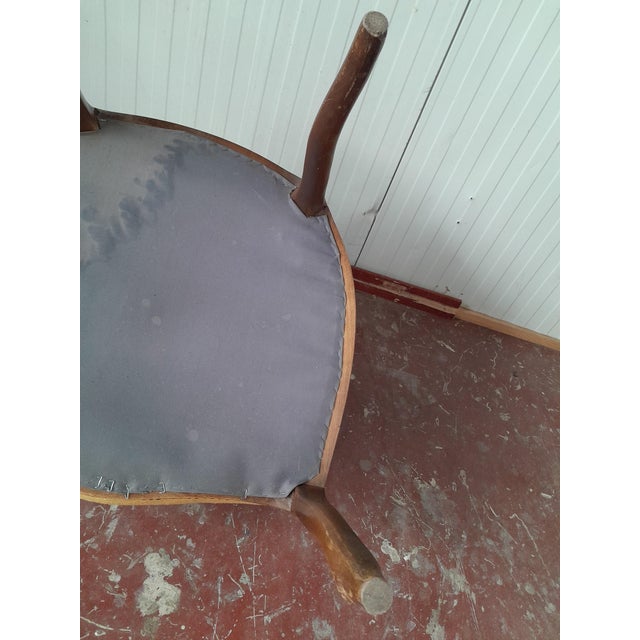 Dutch Louis XV Style Armchair with Embroidered Seat, 1930s For Sale - Image 11 of 14