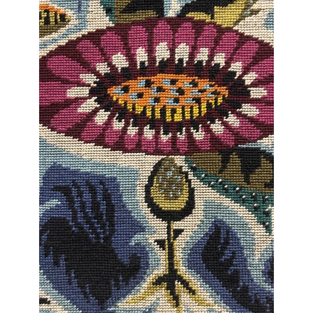 1970s Vintage Night Flower Tapestry, 1970s For Sale - Image 5 of 11