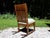 Antique Arts & Crafts Art Nouveau Mission Solid Oak Rocker Rocking Chair For Sale - Image 11 of 17