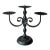 Wrought Iron Candle Holder 3 Arms by Heibi - Vintage For Sale