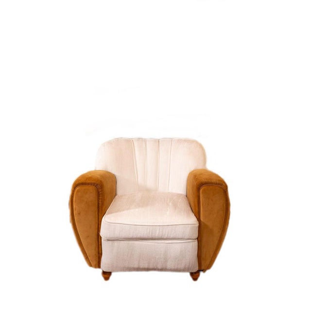 Set of Art Deco Armchairs, 1960s For Sale - Image 3 of 3