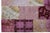 Modern Handcrafted Patchwork Designed Wool Rug in Pink For Sale - Image 4 of 8