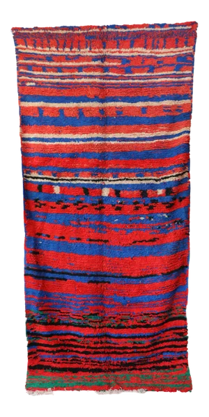 Vintage Abstract Moroccan Rug