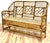 Vintage Brighton Pavilion Style Chippendale Bamboo Caned Seat Bench Settee For Sale In Kansas City - Image 6 of 11
