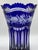 Art Nouveau Crystal Vase in Cobalt Blue with Floral Engraving from Lausitz For Sale - Image 4 of 12