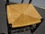 Chair Vintage L. Hitchcock French Country Black Ladder Back Rush Chair Stenciled For Sale - Image 13 of 17