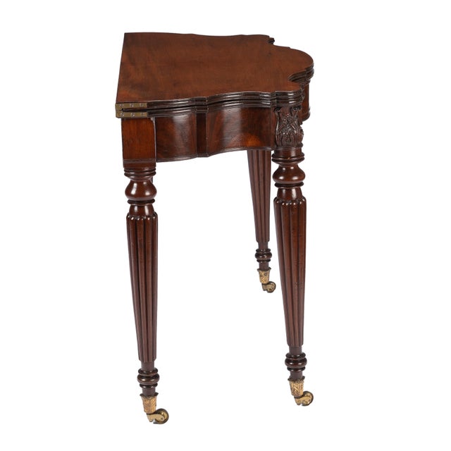 Wood Federal Flip Top Mahogany Game Table Attributed to Samuel Field McIntire, 1810-15 For Sale - Image 7 of 18