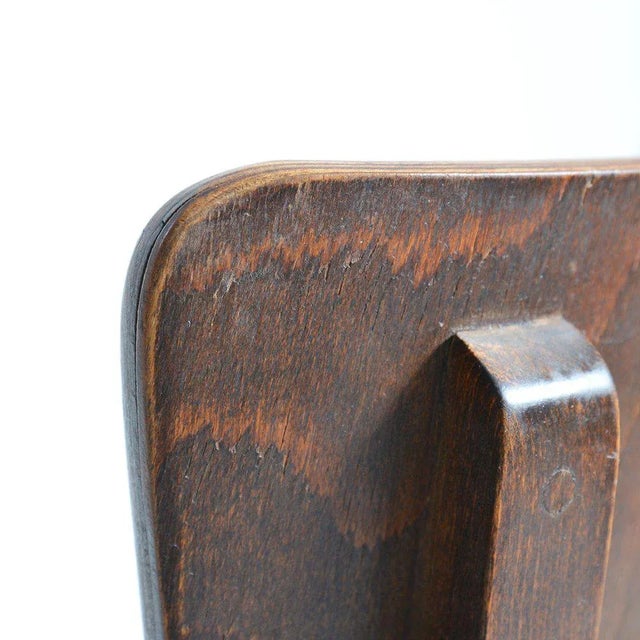 Brown Wooden Dining Chair, 1950s For Sale - Image 8 of 9