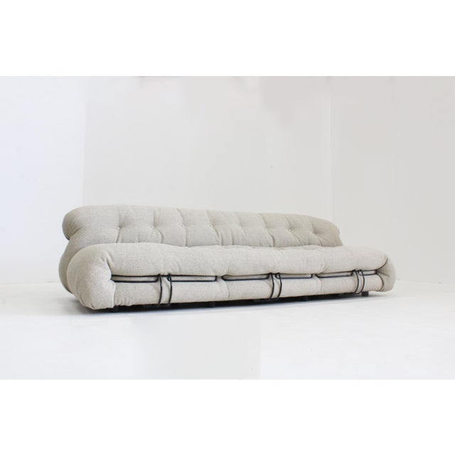 Beige Soriana Three-Seater Sofa by Afra and Tobia Scarpa for Cassina, 1970s For Sale - Image 8 of 13