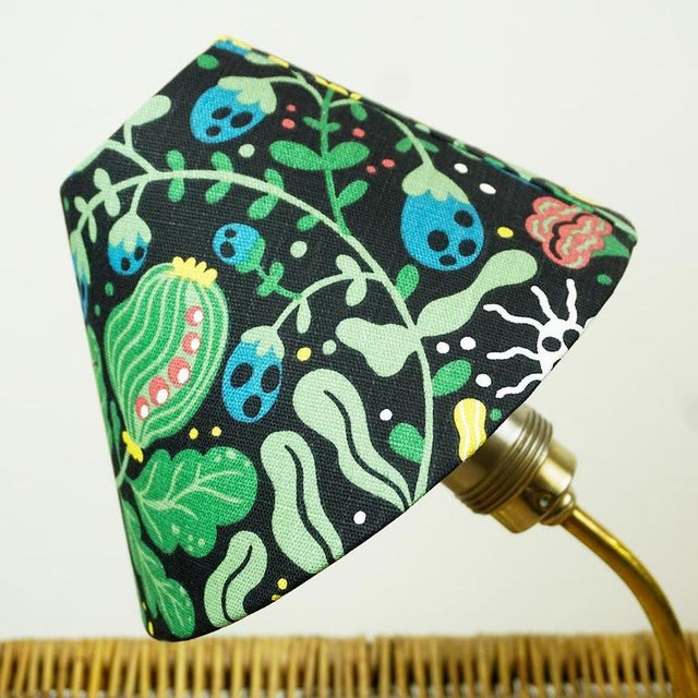 Kalmar Mid-Century Austrian Rebhuhn Table Lamp in Brass attributed to J. T. Kalmar, 1950s For Sale - Image 4 of 12