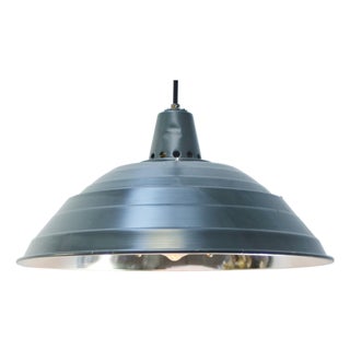 Vintage American Metal Mirror Medical Pedant Light For Sale