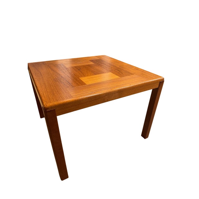 Wood Danish Mid Century Modern Vejle Stole Og Møbelfabrik Side Table For Sale - Image 7 of 12