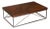 Italian Burr Walnut and Chrome Coffee Table For Sale