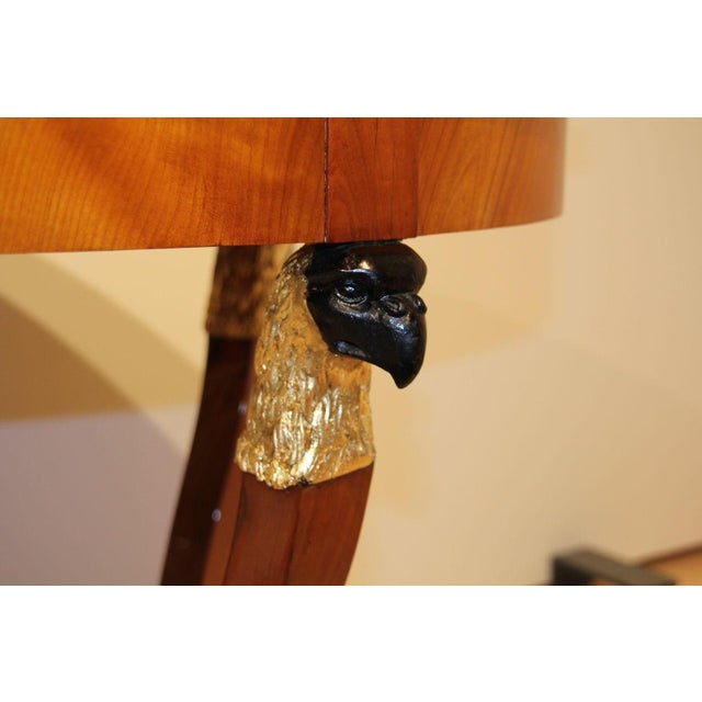 Biedermeier Cherry Veneer Gold-Leaf Center Table, Austria, 1820s For Sale - Image 12 of 18