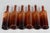 French Amber Glass Medicine Bottles, Set of 6 For Sale In Orlando - Image 6 of 6