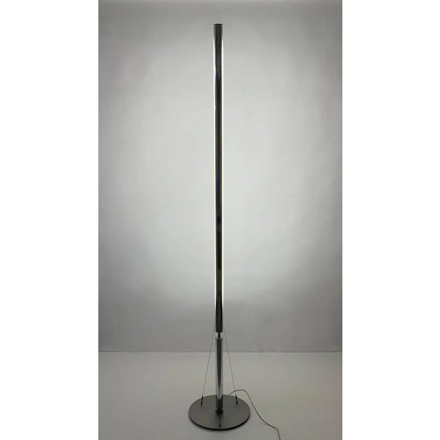 Mid-Century Chrome Floor Lamp by Fassina & Forcolini for Italiana Luce, Italy, 1980s For Sale - Image 18 of 18