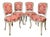 Antique Louis XV Chairs in Polychrome Wood, 1890s, Set of 4 For Sale