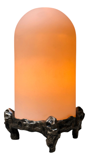 Nova Table Lamp in Patinated Cast Bronze by William Guillon