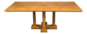 David Linley, Inlaid Dining Table, Burlwood Oak, United Kingdom, 2000s