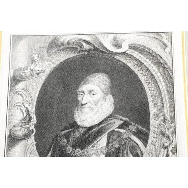 Set of Four Framed George Vertue Portrait Engravings in Neoclassical Gilt Frames For Sale In South Bend - Image 6 of 12