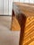 Vintage Geometric Split Bamboo Desk Console or Vanity With Two Drawers For Sale - Image 9 of 12