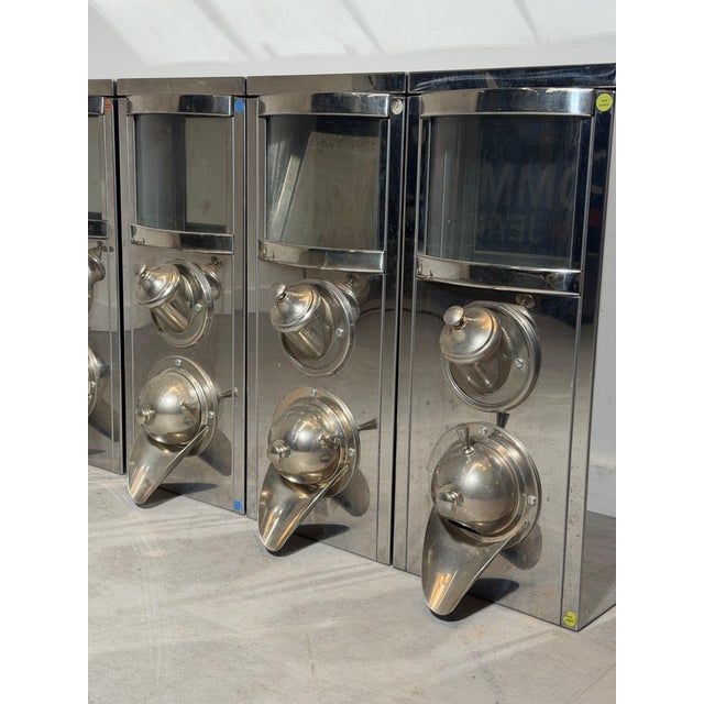 Industrial Coffee Silos in Stainless Steel, Set of 4 For Sale - Image 5 of 8