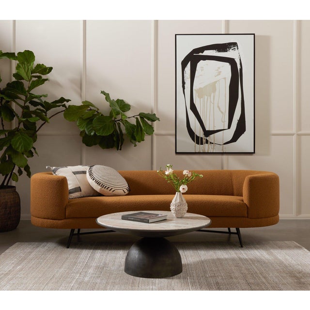 Four Hands Corbett Coffee Table - Creamy Taupe Marble For Sale - Image 10 of 11