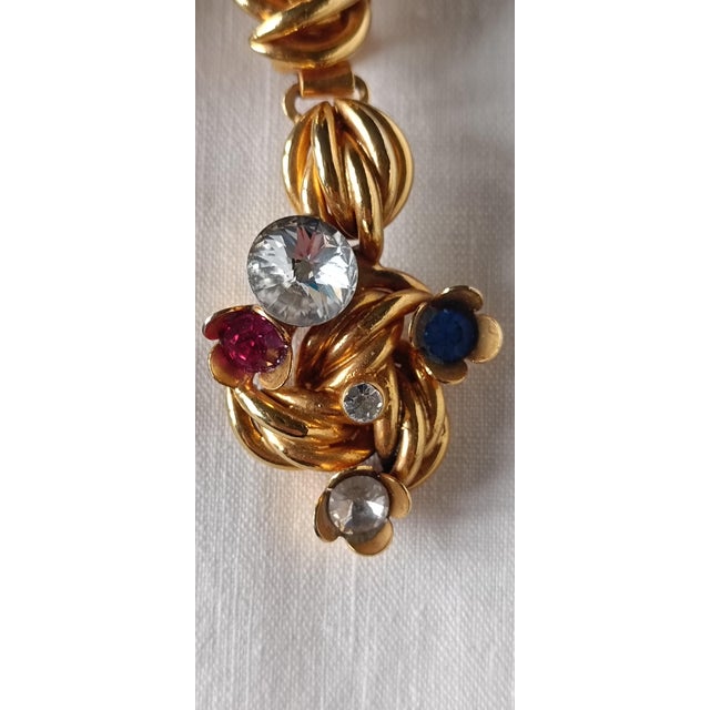 Golden Clip-on Costume Jewelry Earrings, 1980s, Set of 2 For Sale - Image 3 of 10