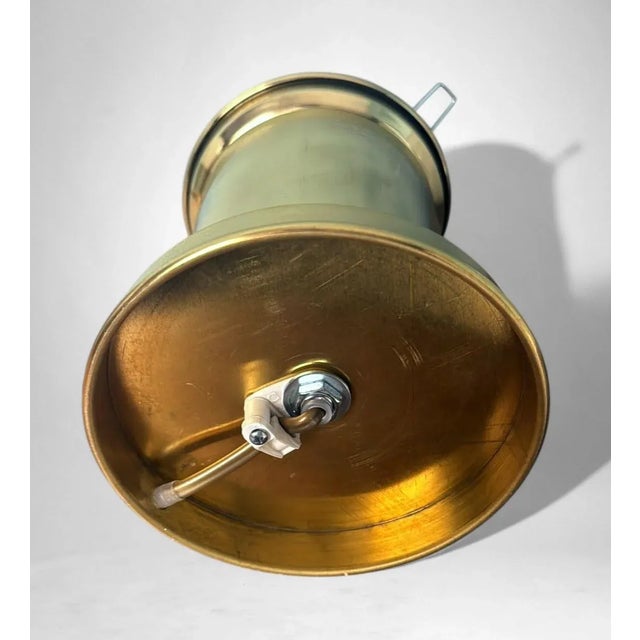 Vintage Italian Table Lamps With Brass Base and Murano Glass Sphere - a Pair For Sale - Image 14 of 17