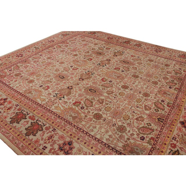 Hand-knotted in wool circa 1910-1920, an antique 11x13 arts & crafts rug - latest to join Rug & Kilim’s European rug...