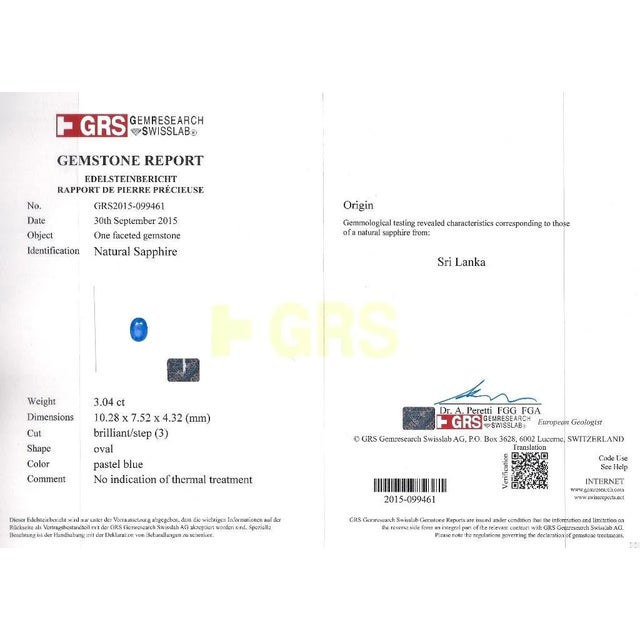 Grs Certified 41.17 Cttw Sri Lanka No Heat Blue Sapphire Bracelet With Diamonds For Sale - Image 10 of 12