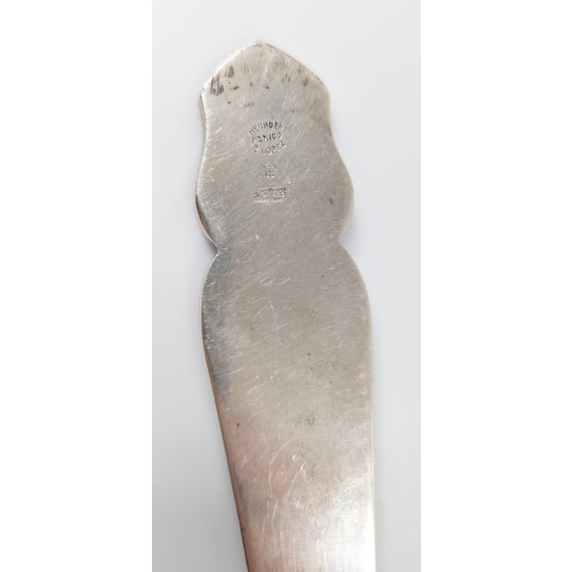 Mid-Century Mexican Art Nouveau Sterling Silver Cake Server by Sandborns and R. Lopez For Sale - Image 11 of 11