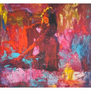 Randy Moberg, Untitled Figurative, Figure in Dress, Figurative Abstract, Reproduction Print For Sale