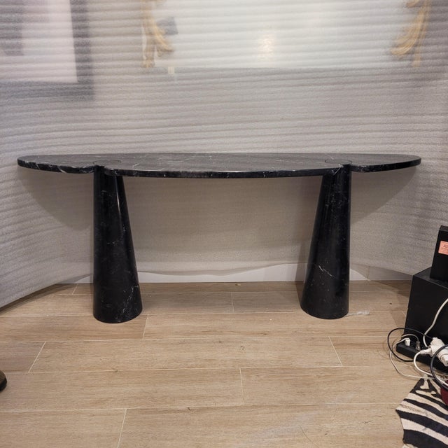 Marquina Black Marble Console by Angelo Mangiarotti, 1970 For Sale - Image 14 of 18