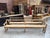 This pair of oak, elm and fir benches has been fully restored. Their high backrests and wide seats make them comfortable...
