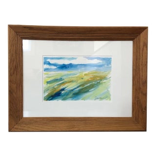 "Seal the Day" Original Framed Watercolor Painting by Nancy Smith For Sale