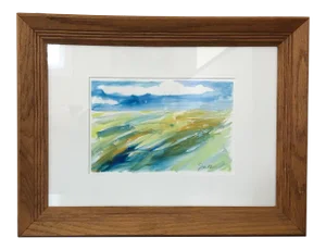 "Seal the Day" Original Framed Watercolor Painting by Nancy Smith